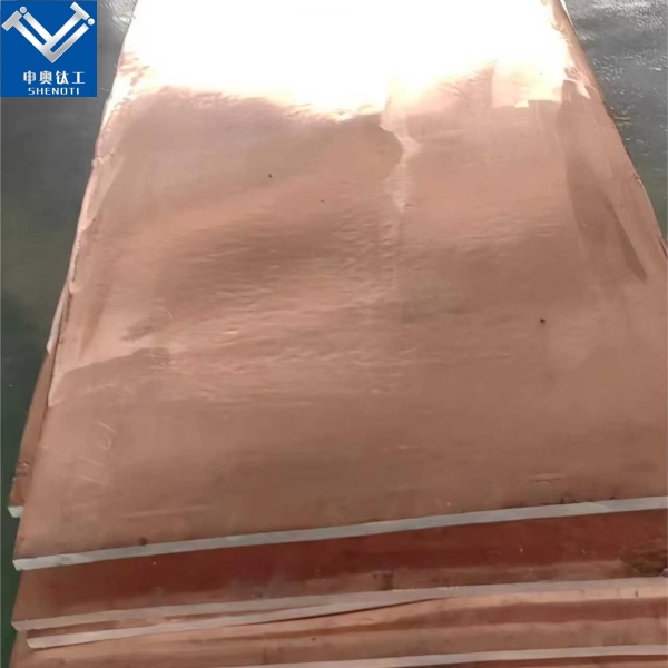 Explosive welding copper-aluminum composite plate for electrical and marine applications